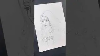 How to draw beautiful Indian girl picture ✍🏻 #girl #girls #women #bengali #art #drawing #draw ￼