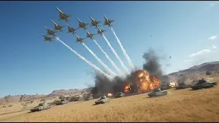 THE MOST DEADLY AIR STRIKE! SLAMMER Tanks Explode One by One!