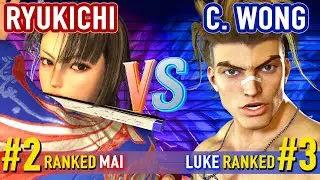 SF6 ▰ RYUKICHI (#2 Ranked Mai) vs CHRIS WONG (#3 Ranked Luke) ▰ High Level Gameplay