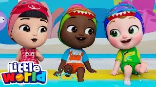 Learning to Swim! 🌊 Water Safety & Fun  | Little World | Moonbug Kids - Get Up And Go!