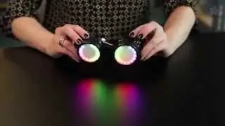 Kaleidoscope Eyes NeoPixel Ring Costume Goggles
