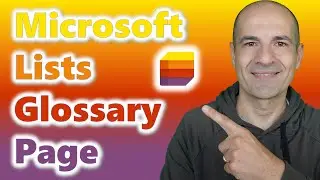 How to create a glossary page in Microsoft Lists [SharePoint]