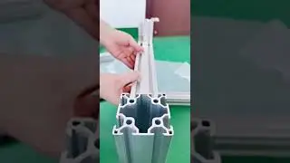Immersive viewing of aluminum profile assembly #factory #factoryproducts #machine #aluminumextrusion