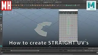 How to create straight UV's in Maya 2020