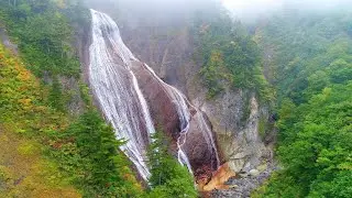 滑川大滝の紅葉　4K空撮