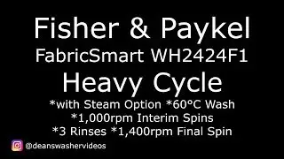 Fisher & Paykel FabricSmart Heavy Cycle with Steam