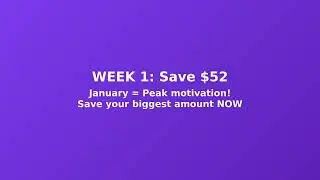 Reverse 52-Week Challenge: Save $1,378 The EASY Way in 2026! 💰