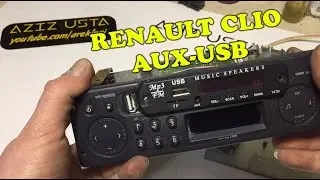 Renault Clio Kasetçalarına Aux-Kart Okuyucu Mp3 Çalar Montajı