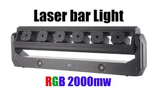 Moving Laser Spider RGB 6 eye full colour moving head laser bar from guang zhou