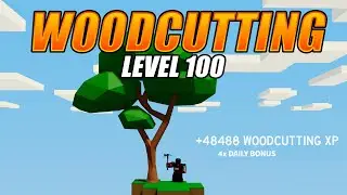 КАК ПОЛУЧИТЬ ОПЫТ ДРЕВЕСОРУБКИ 100 УРОВНЯ! Roblox Islands