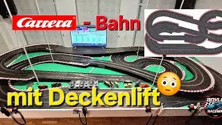 Bahn- Vorstellung! CARRERA DIGITAL 132/124 Bahn an die DECKE gehängt! 😅 - slotracing Boyle Raceway