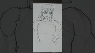 drawing OUTLINE #figurestudy #drawing #art #figure #speedart #anime