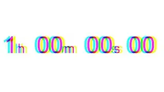 1 HOUR - STOPWATCH _RGB - Chromatic - Count up timer