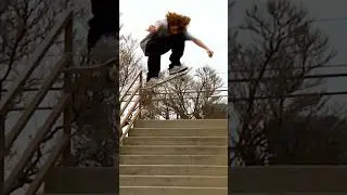 Adrien Bulard | Tre Flip 13 Stair | #nikesb #skateboarding