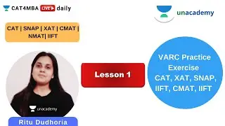 VARC for OMETs - XAT, SNAP, NMAT, IIFT, CMAT, MAH CET Lesson 1 | Unacademy CAT4MBA l Ritu Dudhoria