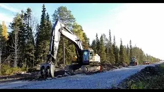 Volvo EC460BLC,L70G,L50F work with Improvement of a road