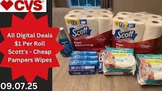 CVS All Digital Deals - Cheap Crest, $1 Paper Towel Rolls, & More! 9/7/25 #cvsdeals