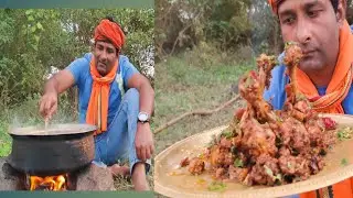 AJWAIN BLACK PAPER CHICKEN DRY@VillageCookingChannel#food #explore #cooking #indianfood