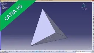 Tetraeder Catia v5 GSD Training - Fill Surfaces - Close Surface