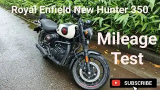 Mileage Test - Royal Enfield Hunter 350 Tokyo Black #hunter350 #royalenfield #mileagetest #travel 