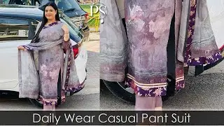 Daily Wear Casual Pant Suit Design 2021 By Prabhjot&rsquo;s Designer Studio