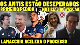 OS ANTIS ESTÃO DESESPERADOS COM O VASCO! LAMACCHIA ACERELA O PROCESSO! DINIZ PEDE BRENNER NO CRVG!