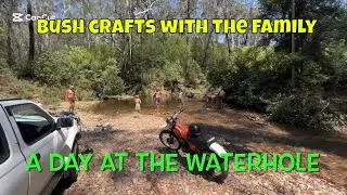 How to make a water wheel and damper, bush crafts by a waterhole