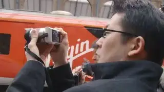 Richard Branson Shows off Virgin's New Azuma Train at Kings Cross Station In London