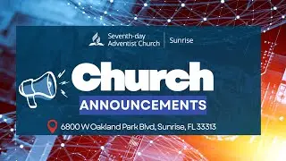 Sunrise News Network | Church Announcements & Updates | January 24, 2026