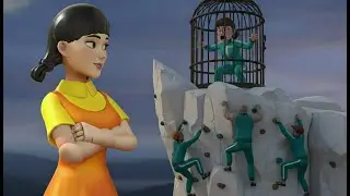 Squid Game vs Scary Teacher 3D | May The Best Man Win - Climbing Cliff x Unlock Iron Cage challenge