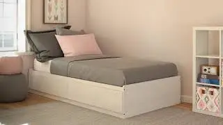 Twin Platform Bed with Drawers Features