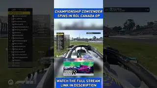 CHAMPIONSHIP CONTENDER SPINS IN RDL CANADA GP #f1 #f122 #f1gameplay