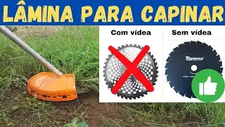 CAPINANDO com ROÇADEIRA em TERRA com PEDRAS. Qual melhor disco para carpir com a roçadeira?