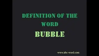 Definition of the word 