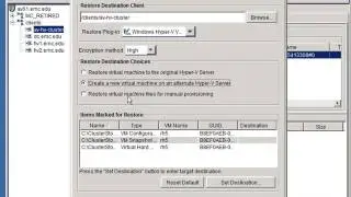 EMC Avamar Hyper-V Backup Configuration - Part 2