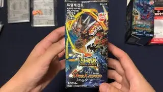 旧枠デュエマ 韓国版のDL-12を開封！紫電やロマノフ、パーフェクトギャラクシー欲しすぎる！