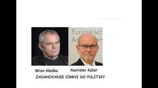 Modr&yacute; Zajačik Milan Kňažko a Rastislav K&aacute;čer v diskusii o cirkvy