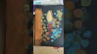 Abstract candle painting #shorts #ytshorts#candle#abstract#viralshorts#painting#art#artlovers#light