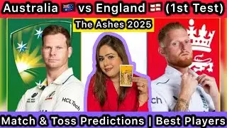 Australia 🇦🇺 vs England 🏴󠁧󠁢󠁥󠁮󠁧󠁿 (1st Test) Match Predictions | The Ashes 2025 #ausvseng 