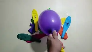Satisfying Balloon Blow Up With Rainbow Polka Dots #asmr #satisfying #relaxing