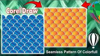 Seamless Pattern Of Colorfull background design in CorelDRAW 2025 #coreldraw #tutorialcorel #graphic
