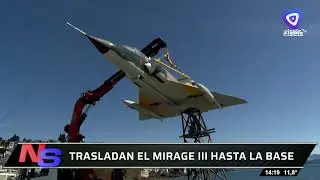 Un día histórico: El Mirage III ya sobrevuela el lago Nahuel Huapi en Bariloche
