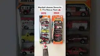Now & Then Fire Truck Rescue Teams #hotwheels #matchboxcars #firetruck #diecastcars #pawpatrol