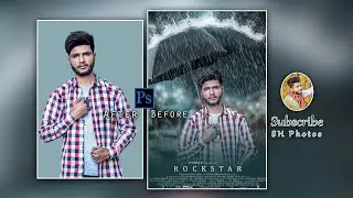 photoshop tutorial- rain effect in photoshop | poster design in photoshop | shlensman