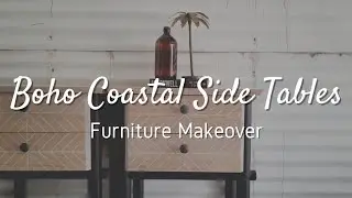 Side Table Makeover | Boho Coastal Style
