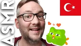 T&uuml;rk&ccedil;e ASMR | Foreigner learns Turkish on Duolingo