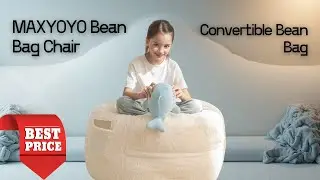 MAXYOYO Memory Foam Bean Bag | Comfy Accent Chair for Modern Homes