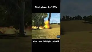 Shot down by 109s #il2greatbattles #il2 #p38 #bf109 #dogfight #shotdown #ww2warbirds #ww2 #lightning
