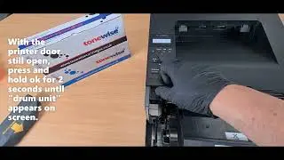 Как установить фотобарабан Brother - DR3400