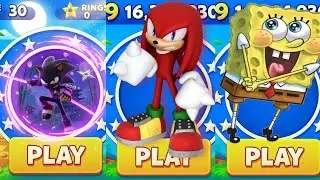 Sonic Dash - Knuckles VS Ninja Espio VS SpongeBob _ Movie Sonic vs All Bosses Zazz Eggman